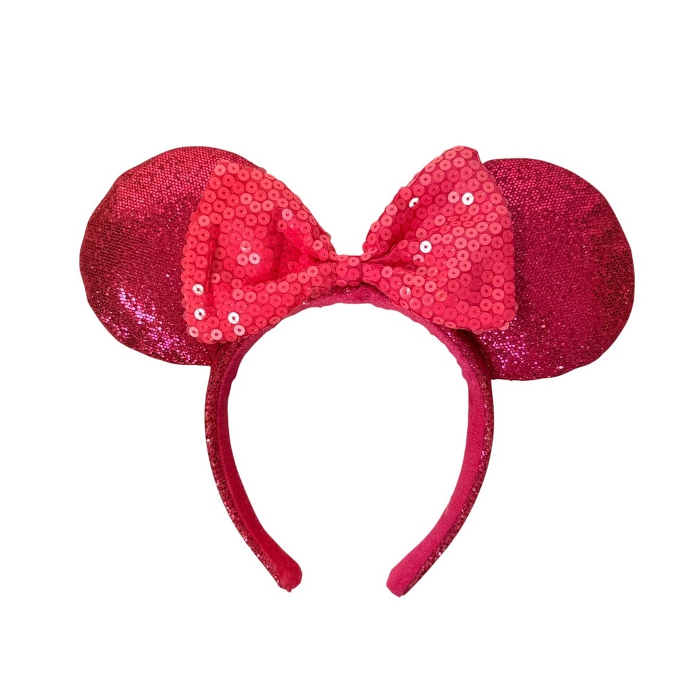 Magenta Pink Sequin Minnie Mouse Ears